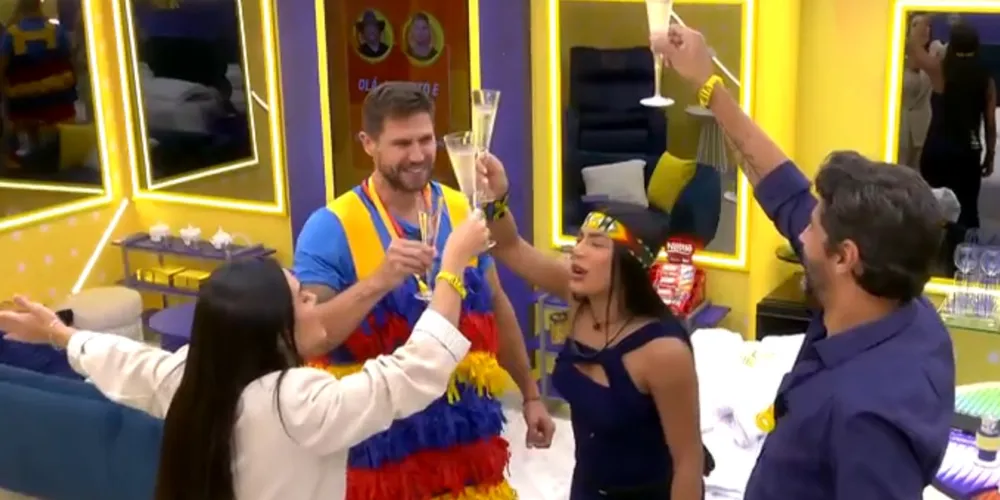 Alberto Cowboy vibra com a formação do oitavo Paredão do BBB 26 e brinda com aliados