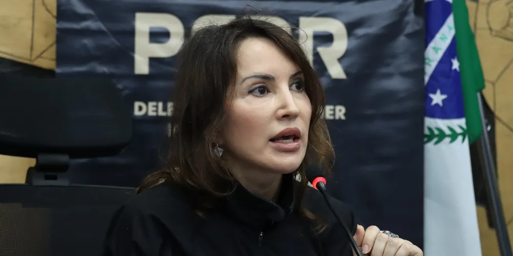 A delegada Cláudia Krüger, da Delegacia da Mulher de Ponta Grossa