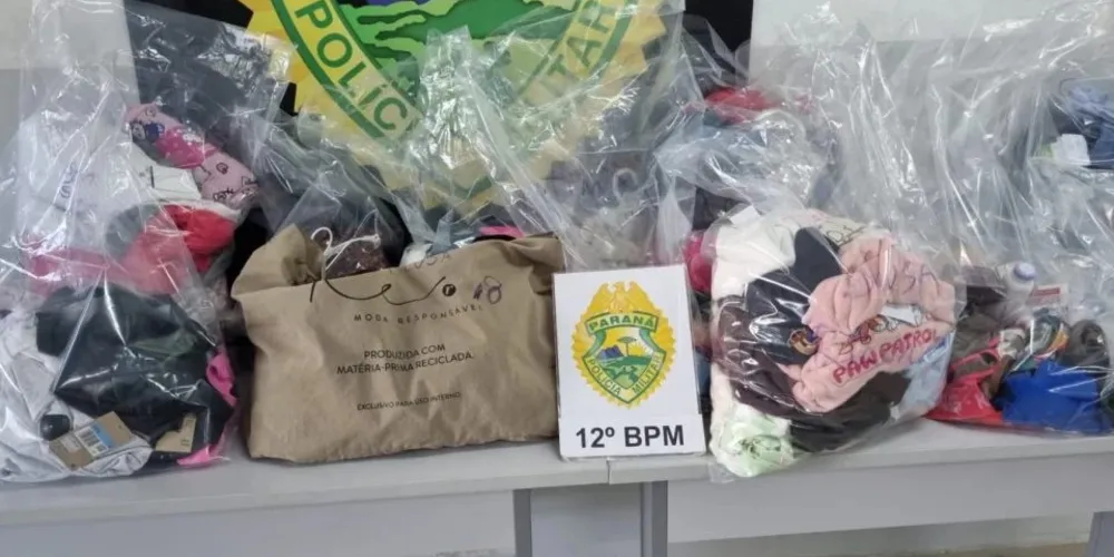 Na casa da vítima, policiais se depararam com centenas de roupas furtadas