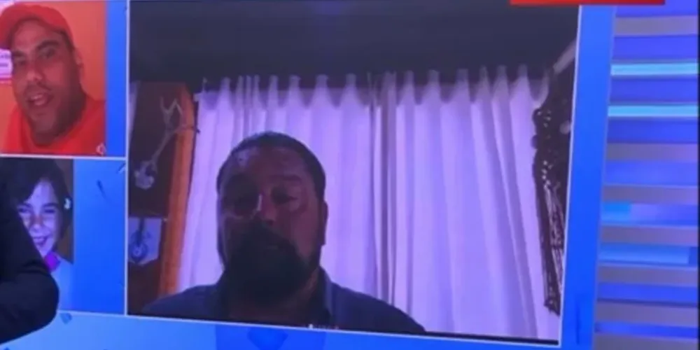 Dalledone deixou escapar que estava de short curto durante uma entrevista ao vivo