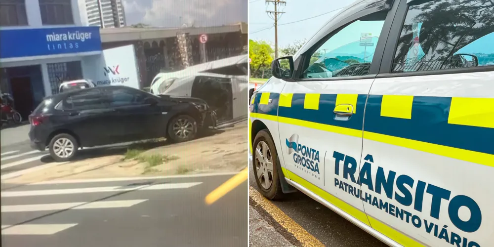 Equipe do Patrulhamento de Trânsito Viário está no local apurando os reais fatos do acidente