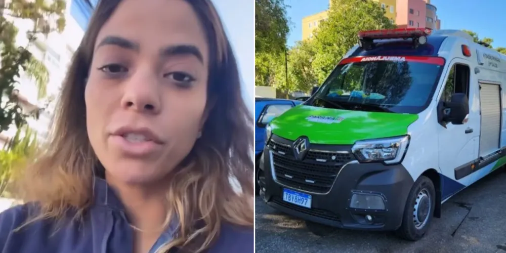 A médica Cassiana Kotzias realizava, com a equipe, a transferência de um paciente de Pontal do Paraná para a capital paranaense