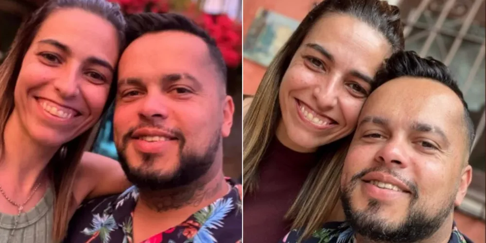 Vanessa Lahós Moscardi e o cabeleireiro Rafael Mercio Nogueira em registro pessoal