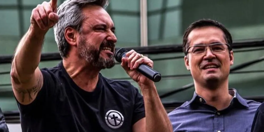 Fabio Oliveira e Deltan Dallagnol, do Partido Novo