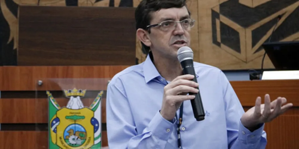 O secretário de Fazenda de Ponta Grossa, Cláudio Grokoviski