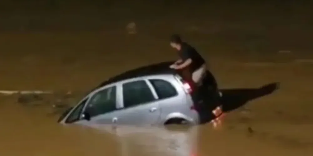 Apesar do susto e prejuízo, ele escapou com poucos arranhões
