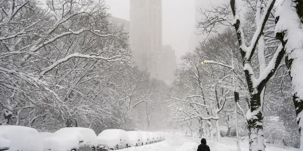 A nevasca entrou para a lista das dez maiores já registradas na cidade