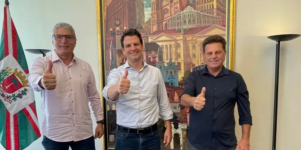 Péricles de Matos, Eduardo Pimentel e Denilson Baitala estiveram reunidos