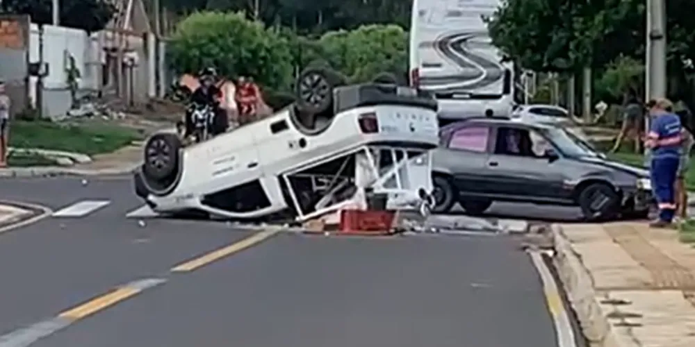 Apesar da gravidade aparente do acidente, ninguém ficou ferido