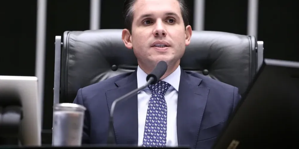 O presidente da Câmara dos Deputados, Hugo Motta