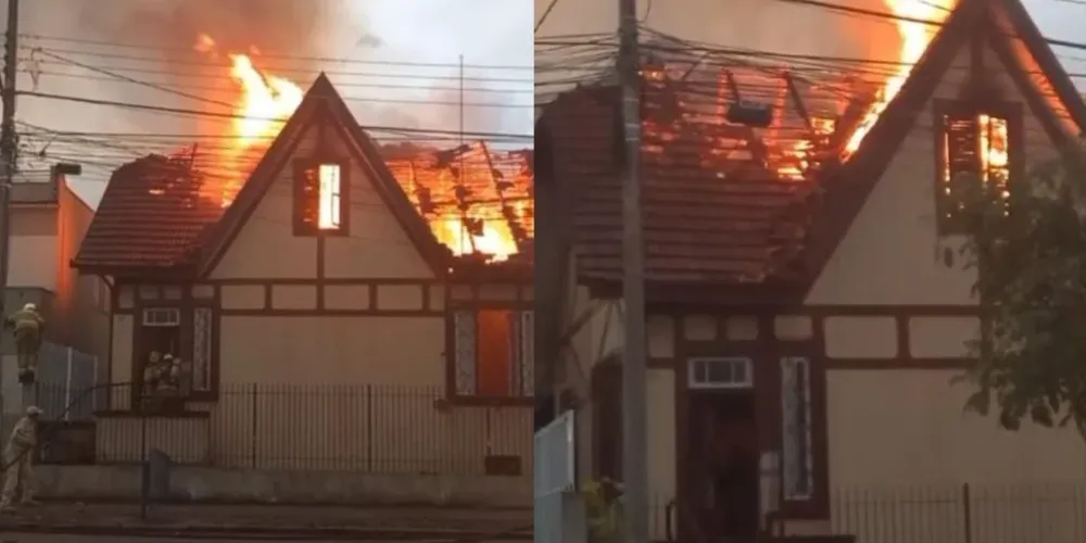Incêndio atingiu principalmente a estrutura do telhado