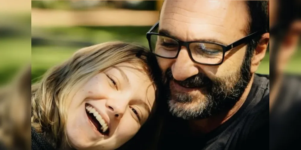 Isabel Veloso e seu pai, Joelson Veloso