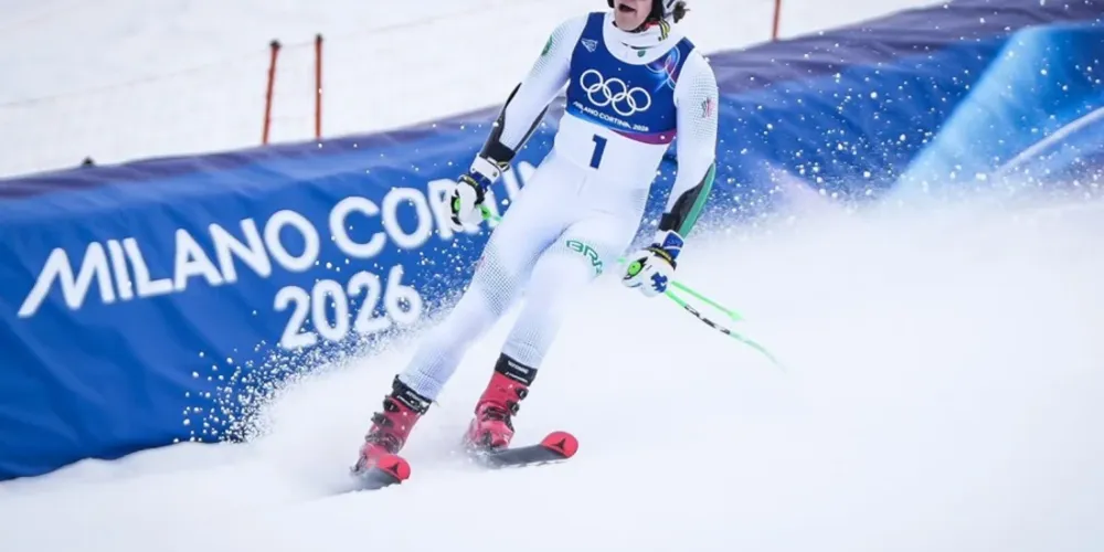 Lucas Pinheiro Braathen ficou na frente do atual campeão olímpico na modalidade