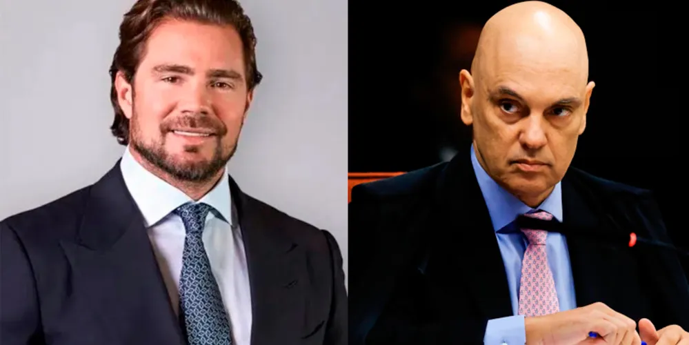 Daniel Vorcaro, dono do Banco Master, e Alexandre de Moraes, ministro do Supremo Tribunal Federal