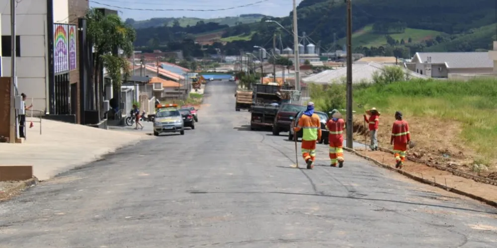 As obras no município de Reserva estão sendo realizadas em 15 vias
