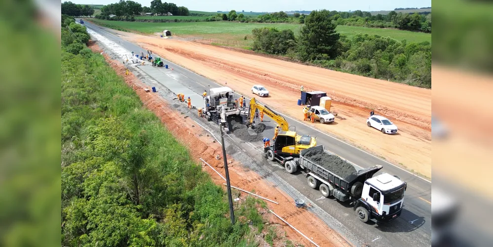 Obras de duplicação e revitalização na PR-151, entre Palmeira e Ponta Grossa