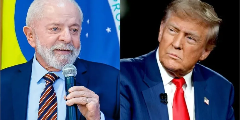 Presidente Lula e presidente Donald Trump