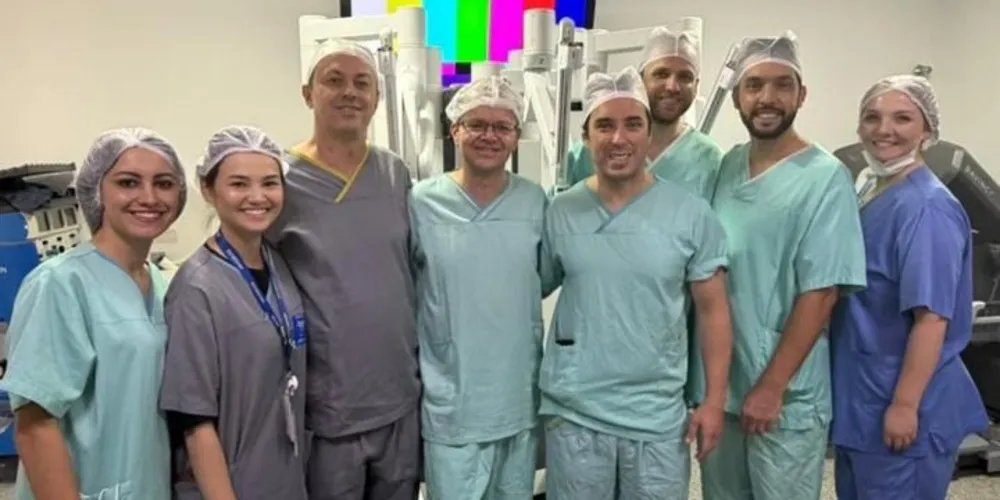 A equipe do Hospital Santa Casa de Ponta Grossa