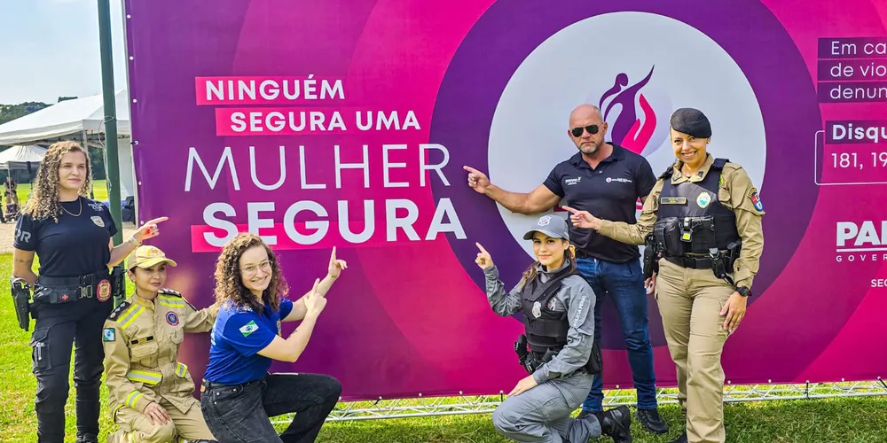 A campanha buscou fortalecer a proteção das mulheres no Paraná na data de lembrança ao 8 de março