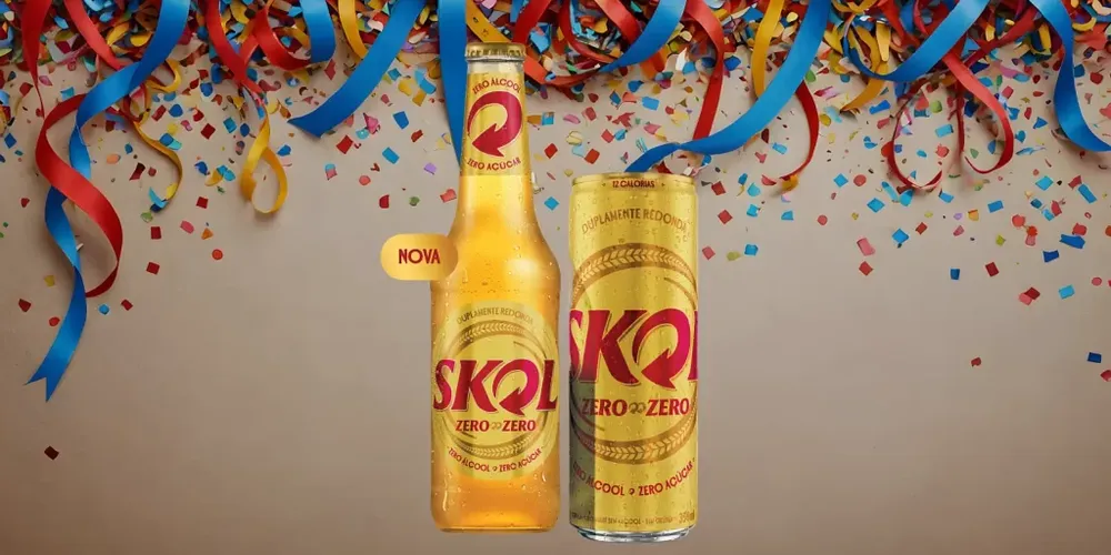 . A Skol Zero Zero se junta a outros rótulos sem álcool da fabricante, como Brahma Zero, Budweiser Zero e Corona Cero