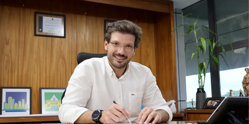 O prefeito municipal de Londrina, Tiago Amaral (PSD)