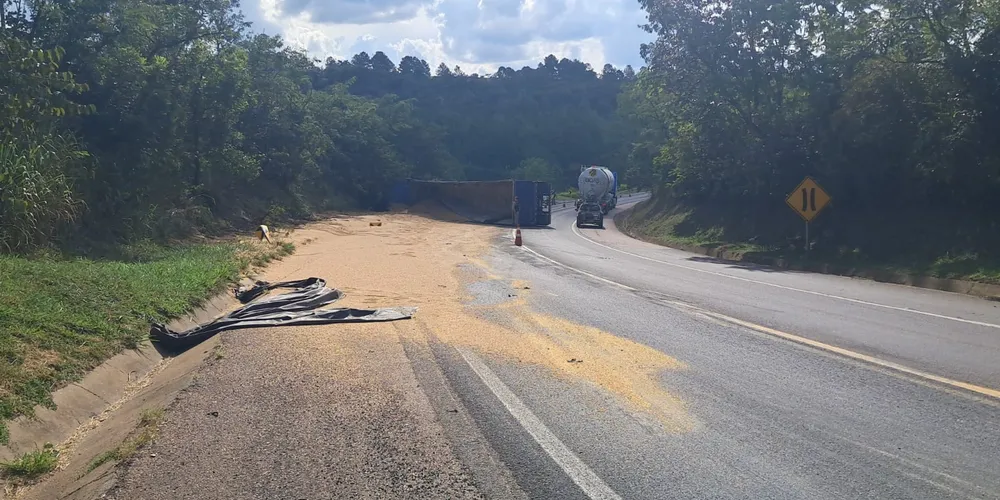 O condutor, um homem de 46 anos, sofreu ferimentos leves e foi socorrido por equipes de resgate