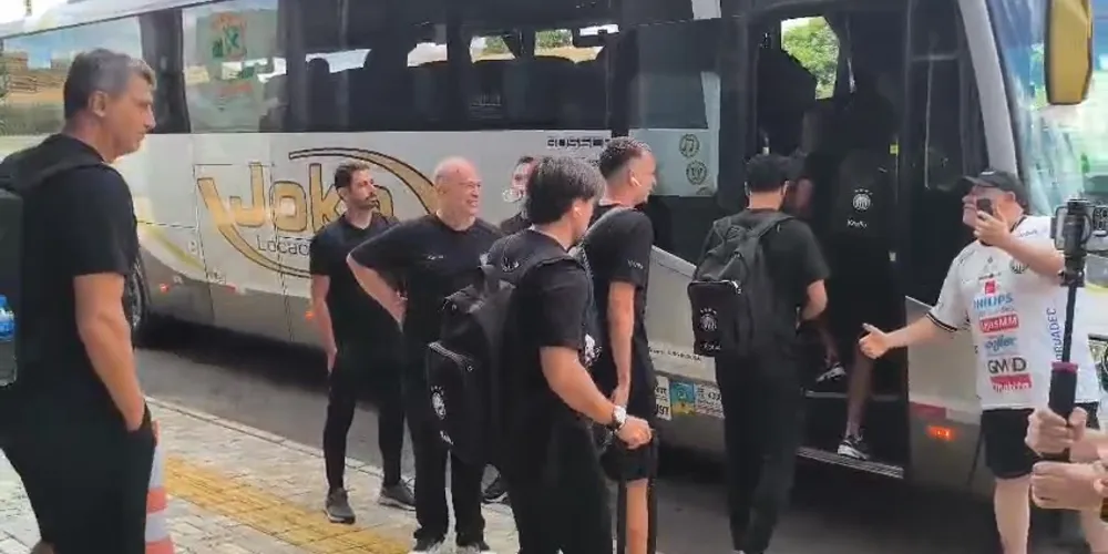 Operário saiu do hotel rumo ao Germano Krüger