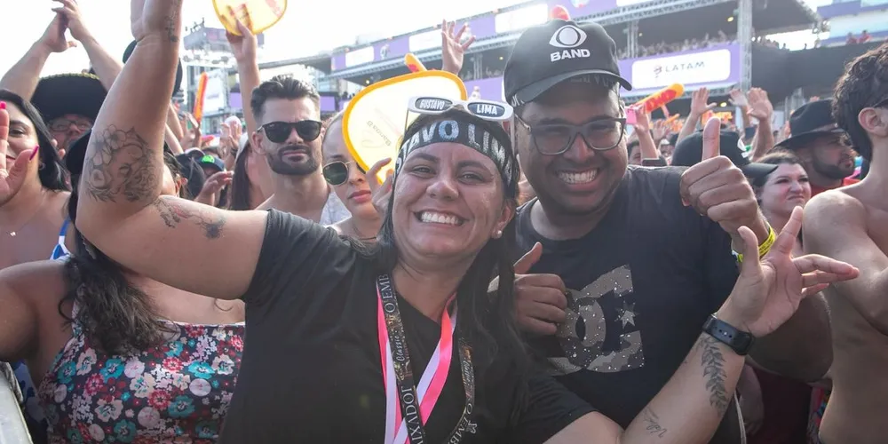 Mesmo com o frio que apareceu durante a madrugada, a animação seguiu firme