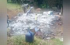 Casa de idoso é destruída por incêndio em Cândido de Abreu