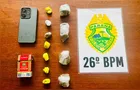 PM apreende menor por tráfico e encontra 82 gramas de maconha em quarto de adolescente
