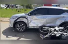 Colisão entre carro e moto é registrada na 'Visconde de Taunay' em Ponta Grossa