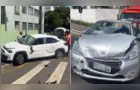 Colisão entre dois carros deixa idosa ferida na Vila Estrela, em Ponta Grossa