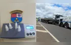 Colisão entre caminhões mobiliza equipes e resulta em apreensão de droga em Carambeí