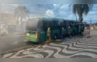 Ônibus da VCG pega fogo na 'Ernesto Vilela' em Ponta Grossa