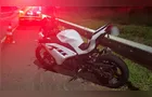 Jovem fica ferido após sofrer queda de motocicleta na PR-151 em Sengés