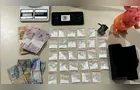 Homem é preso com mais de 50 g de drogas e R$ 80 em Telêmaco Borba