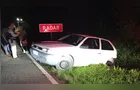Idoso abandona carro após sair de pista na PR-151 em Castro