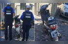 Motocicleta adquirida por R$ 1.500 na internet é apreendia circulando sem retrovisor em PG