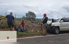 Acidente entre carro e moto deixa dois feridos na PR-239