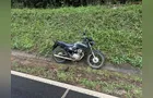 Motociclista perde o controle e cai na PR-160, em Telêmaco Borba