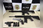 Polícia Civil apreende fuzil, espingarda e mais armas durante operação em Castro
