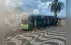 Ônibus da VCG pega fogo na 'Ernesto Vilela' em Ponta Grossa