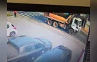Caminhão atropela motociclista no Centro de PG; veja o momento