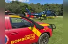 Menino de 3 anos é resgatado de helicóptero após afogamento em Bocaiúva do Sul