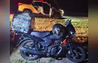 Jovem sofre ferimentos moderados em queda de moto na região de Carambeí