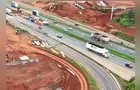 Drone mostra avanço da nova ligação da BR-376 com a PR-151, obra de R$ 160 mi na entrada de PG