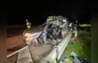Acidente entre caminhão e carro na BR-116 deixa motorista em estado grave