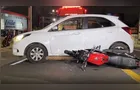 Motociclista fica ferido após colidir contra carro no Jardim Carvalho em PG
