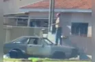 Homem embriagado atropela ciclista e entra em confronto com policiais em Santa Helena