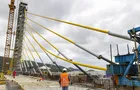 Ponte de Guaratuba avança em etapa complexa e tem último estai instalado